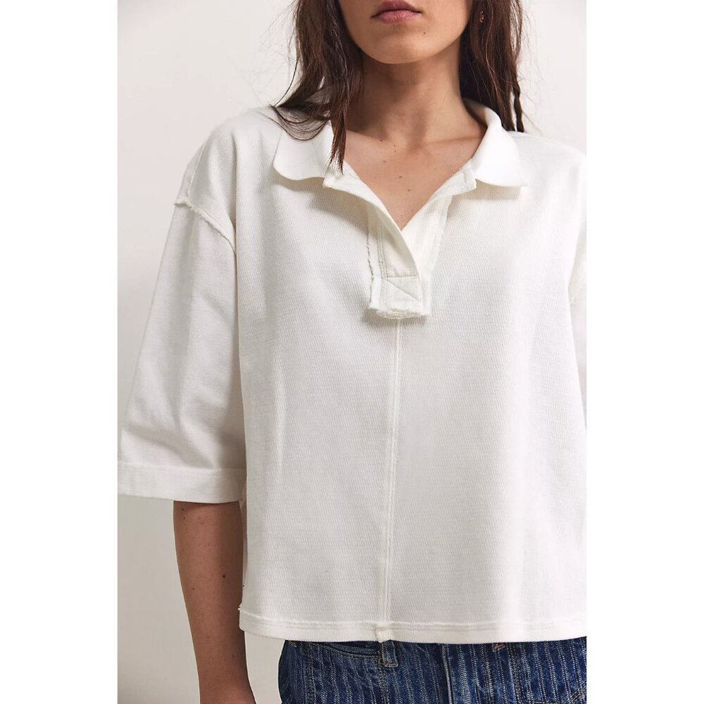 NWT We the Free Denmark Polo- Clean Ivory-Size Small - Picture 3 of 9